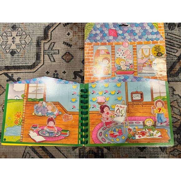 VTG Cabbage Patch Kids This Is My House Puffy Sticker Activity Book‎ EUC 1980s - Picture 5 of 12